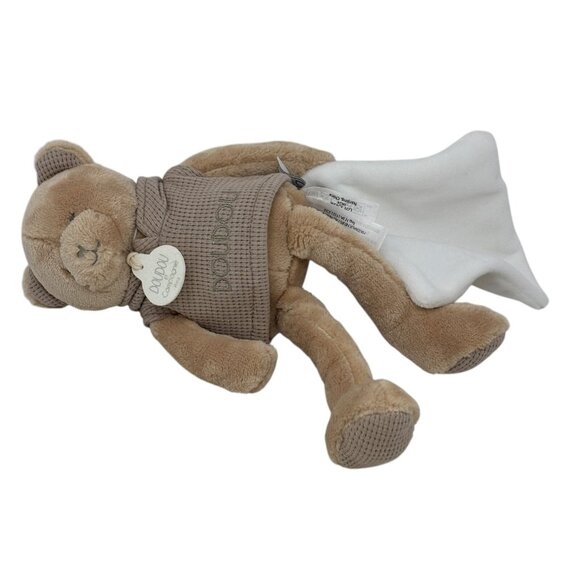 DOUDOU ET COMPAGNIE Sweety Bear Plush White Lovey Blanket - Picture 2 of 5